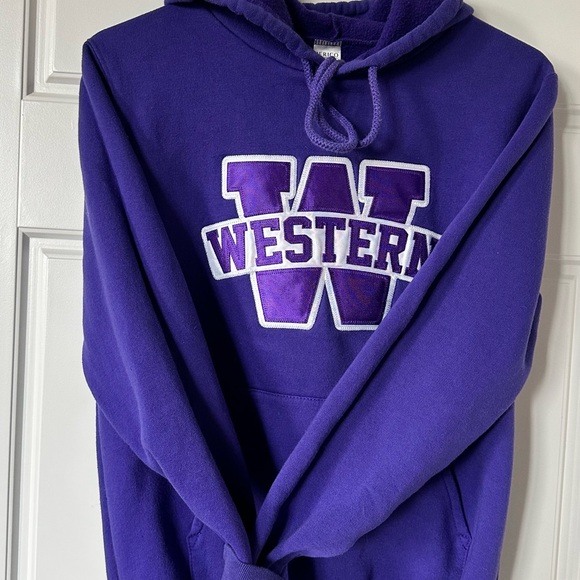 Western University Purple Hoodie  US S - Picture 4 of 7
